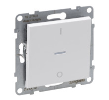 Legrand/Daccord SUNO Белый Выключатель двухполюсный 16АХ 250В с индикацией. Винтовые зажимы.