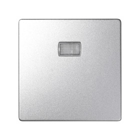 Simon 82 Detail Алюминий Накладка для вставки с пиктограм., для 1-кл.мех.кноп.выкл.и компл.