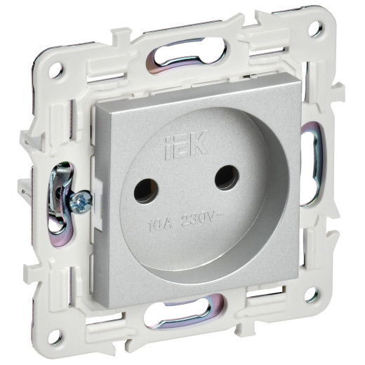 SKANDY Роз. без з/к/ш 10А SK-R02S сереб. IEK