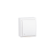 Simon15 Aqua Белый Переключатель 1-клавишный наружный, IP54
