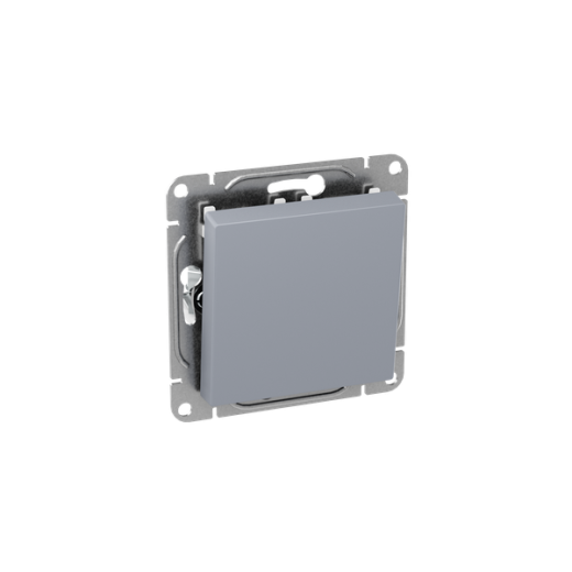 Механизм выключателя, одноклавишный, перекрёстный, алюминий Эпика EKF