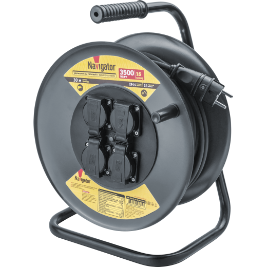 Удлинитель Navigator 93 894 NPE-RM-04-30-E-IP44-3x1.5 катушка 4 гн. c/з КГ 30м