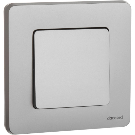 Выключатель одноклавишный - Legrand/Daccord Inspiria - 10АХ 250В безвинтовые зажимы - алюминий