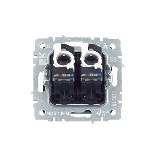 BRITE Роз. комп. 2-ая RJ45 кат.5E РК10-2-БрМ мар. IEK