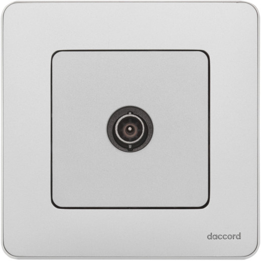 Розетка TV (телевизионная) - Legrand/Daccord Inspiria - проходная - алюминий