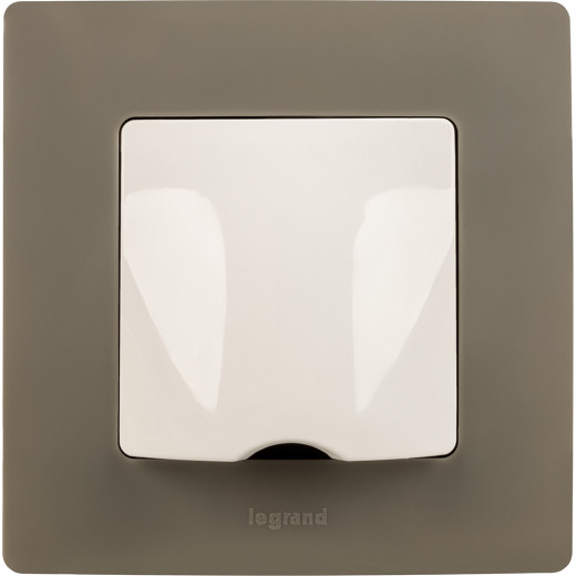 Вывод кабеля IP21 - Legrand Etika - с зажимом для кабеля - белый