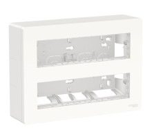 Schneider Electric Unica System+ Блок открытой установки 2х4 антибактериальный