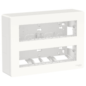 Schneider Electric Unica System+ Блок открытой установки 2х4 антибактериальный