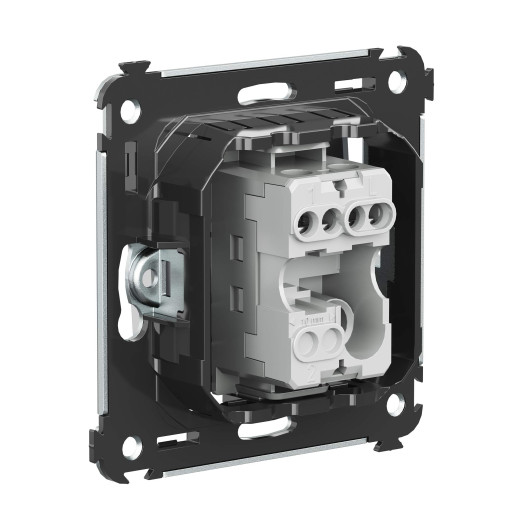 Выключатель одноклавишный в стену, Avanti, закаленная сталь