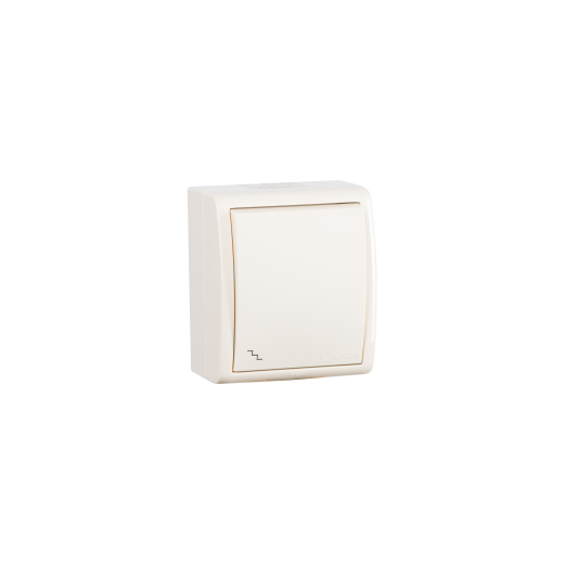 Simon15 Aqua Бежевый Переключатель 1-клавишный наружный, IP54