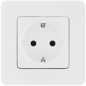 Legrand/Daccord INSPIRIA Белый Розетка 2К+З - немецкий стандарт - 16 А - 250 В.