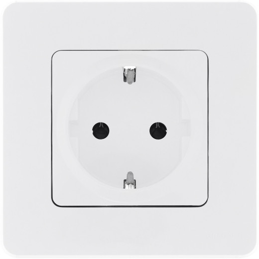 Розетка с заземлением - Legrand/Daccord Inspiria - без шторок 16А 250В винтовые зажимы - белый