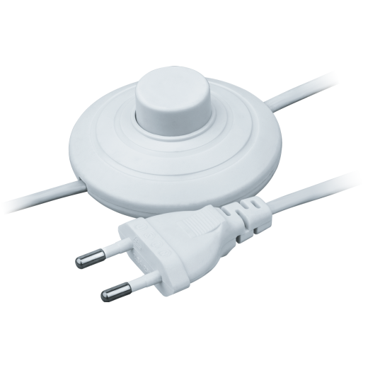 Шнур Navigator 61 600 NPS-FS01-170-2x0.5-WH 1.7м с выкл. белый