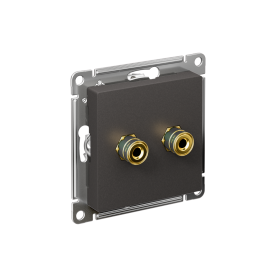 Systeme Electric AtlasDesign Базальт Розетка Аудио двойная