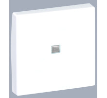 Simon Connect Алюминий Клавиша с индикатором для выключателя К304, 45х45мм