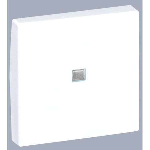 Клавиша с индикатором для выключателя К304, 45х45мм, алюминий