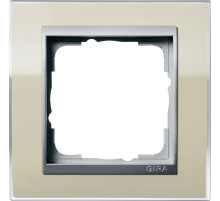 Gira Event Clear Песочный/Алюминий Рамка 1-ая