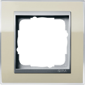 Gira Event Clear Песочный/Алюминий Рамка 1-ая