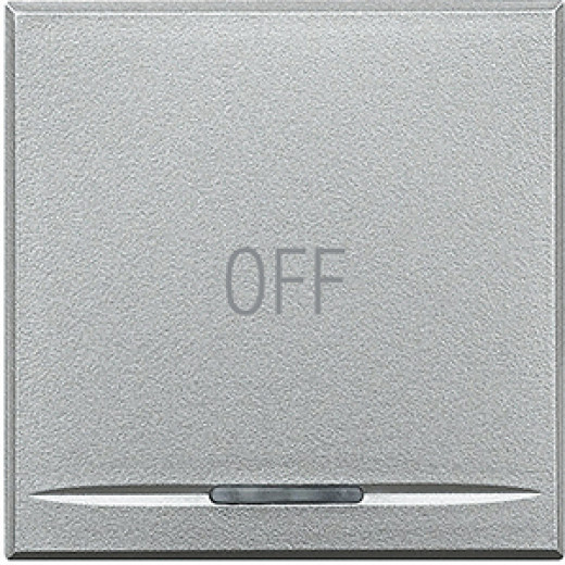 Axolute Клавиши с символами для системы автоматизации для 1 функции - 2 модуля, OFF, алюминий