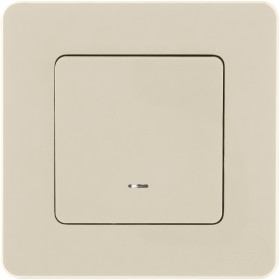 Legrand/Daccord INSPIRIA Слоновая кость Переключатель одноклавишный с подсветкой/индикацией 10 AX - 250 В.