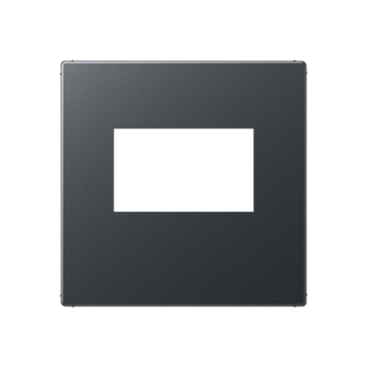 Kрышка для USB-зарядный устройств, без видимого винта, термопласт, матовый антрацит