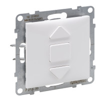 Legrand/Daccord SUNO Белый Переключатель для жалюзи и рольставней 6АХ 250В. Безвинтовые зажимы.