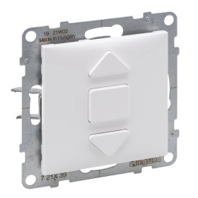 Legrand/Daccord SUNO Белый Переключатель для жалюзи и рольставней 6АХ 250В. Безвинтовые зажимы.