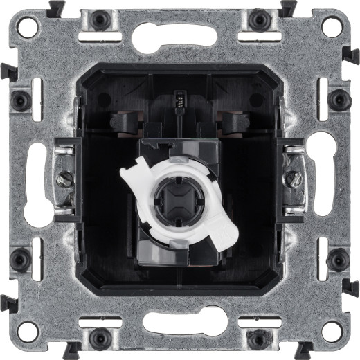 Valena LIFE.Информационная розетка одиночная RJ45 Кат.5е UTP.С лицевой панелью.Белая