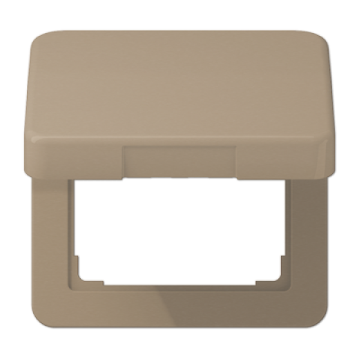 Подпружиненная откидная крышка, для монтажа устройств размером 50х50, металл, золотая бронза, CD500