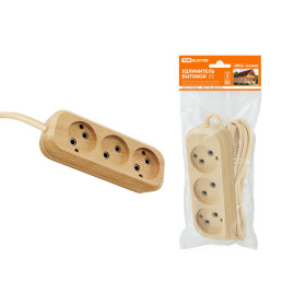 TDM Удлинитель бытовой У3 3 гнезда, 5метров,2П б/з, ПВС 2х0,75мм2 