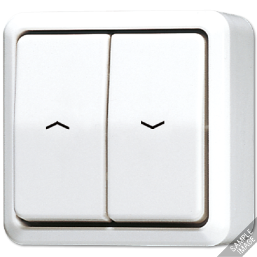 Выключатель для управления жалюзи, для накладного монтажа, слоновая кость