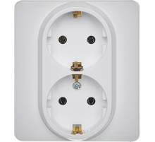 Legrand/Daccord INSPIRIA Белый Розетка 2 x 2К+З - немецкий стандарт - 16 А - 250 В.