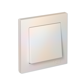 Systeme Electric AtlasDesign Жемчуг Выключатель 1-клавишный, сх.1, 10АХ, в сборе, быстрозажим. клем.