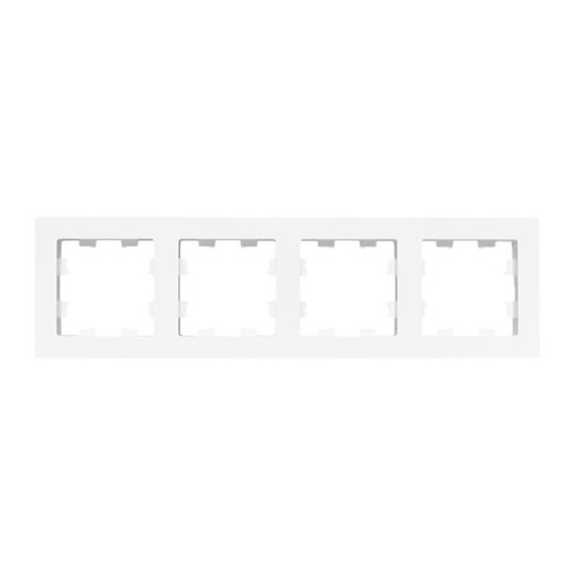 4 - местная рамка, белая, пластик Эпика EKF