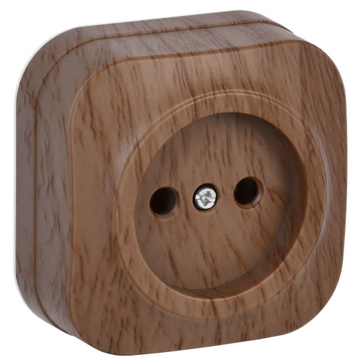 GLORY Роз. без з/к/ш о/у 10А РС20-2-ХД дуб IEK