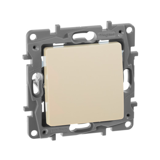 Переключатель одноклавишный - Legrand Etika - 10А 250В безвинтовые зажимы - слоновая кость