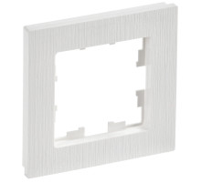 IEK BRITE DECOR Белый рифленый Рамка 1-м РУ-1-Бр