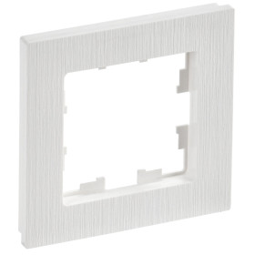 IEK BRITE DECOR Белый рифленый Рамка 1-м РУ-1-Бр