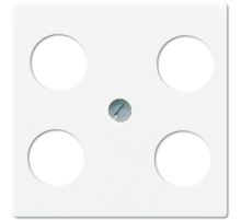 JUNG Крышка для SAT-TV-розетки с 4-мя гнездами белая