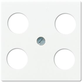 JUNG Крышка для SAT-TV-розетки с 4-мя гнездами белая