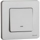 Выключатель одноклавишный с подсветкой/индикацией - Legrand/Daccord Inspiria - 10АХ 250В безвинтовые зажимы - алюминий
