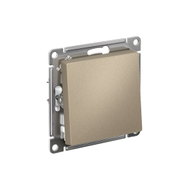 Systeme Electric AtlasDesign Шампань Переключатель 1-клавишный, сх.6, 10АХ, мех., быстрозажим. клем.