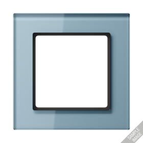 JUNG A creation Стекло Серо-голубое Рамка 5-ая