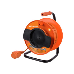 TDM Удлинитель силовой УКз10-001 (штепс. гнездо/30м ПВС 3х0,75)