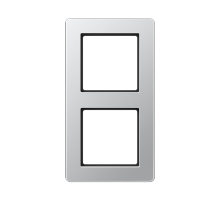 JUNG A Flow Алюминий Рамка 2-ая для вертикальной и горизонтальной установки