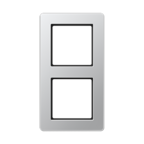 JUNG A Flow Алюминий Рамка 2-ая для вертикальной и горизонтальной установки