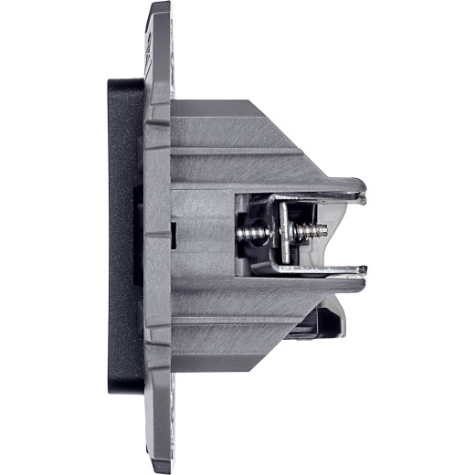 Розетка компьютерная двойная RJ45 категория 5e UTP - Legrand/Daccord Inspiria - антрацит