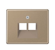 JUNG SL 500 Бронза Накладка 2-ой наклонной ТЛФ/комп розетки