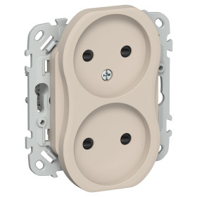 FLITE Роз. 2-я без з/к с з/ш б/к 10А РСш02-1-ФлЛ льн. IEK