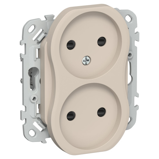 FLITE Роз. 2-я без з/к с з/ш б/к 10А РСш02-1-ФлЛ льн. IEK